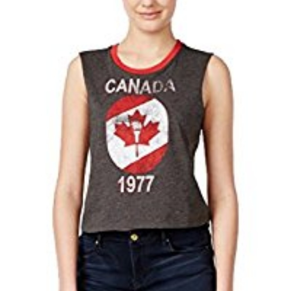 Cold Crush Juniors' Canada Graphic Crop Tank